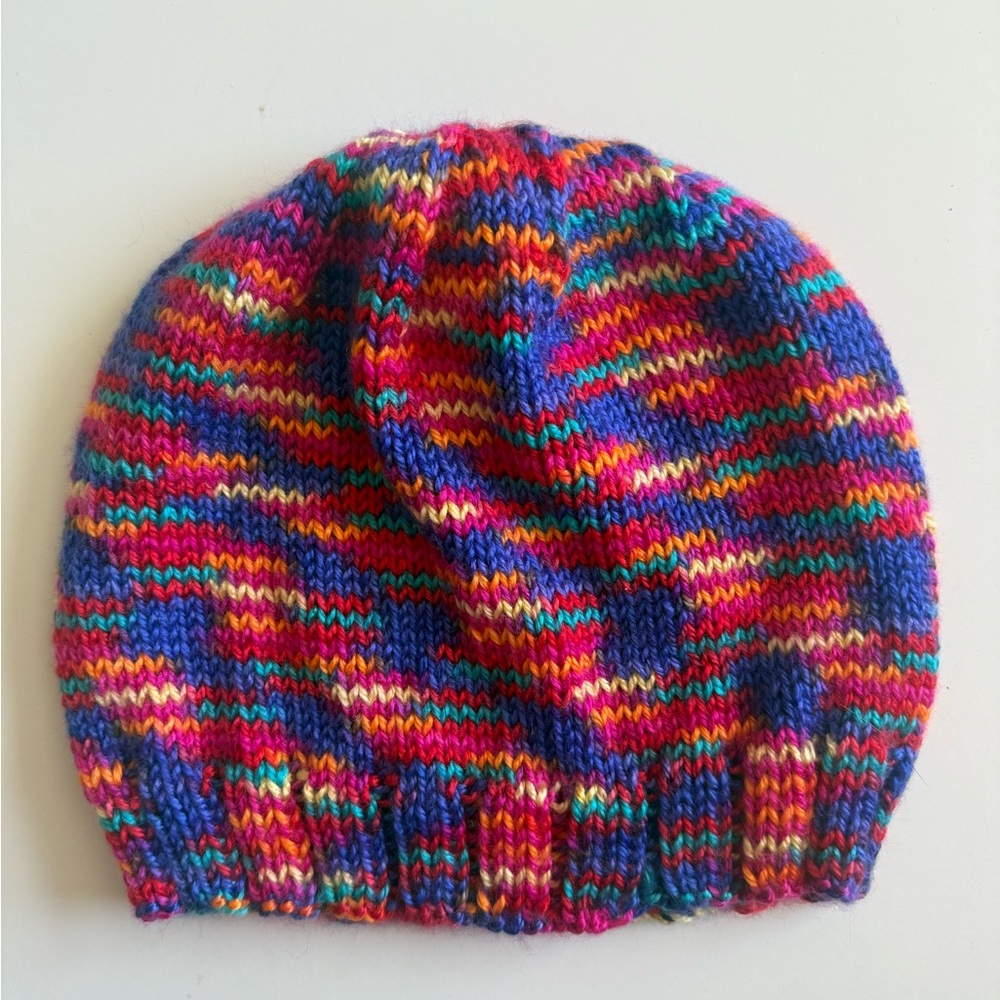 Vibrant Multicolor Women's HandKnit Beanie